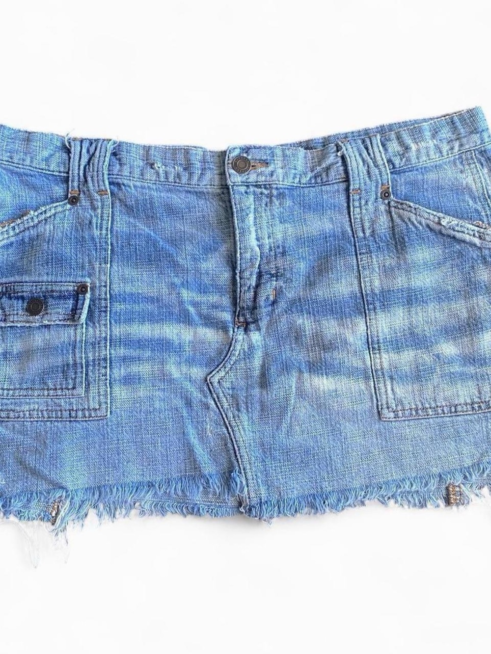 Light Blue Denim Mini Shorts